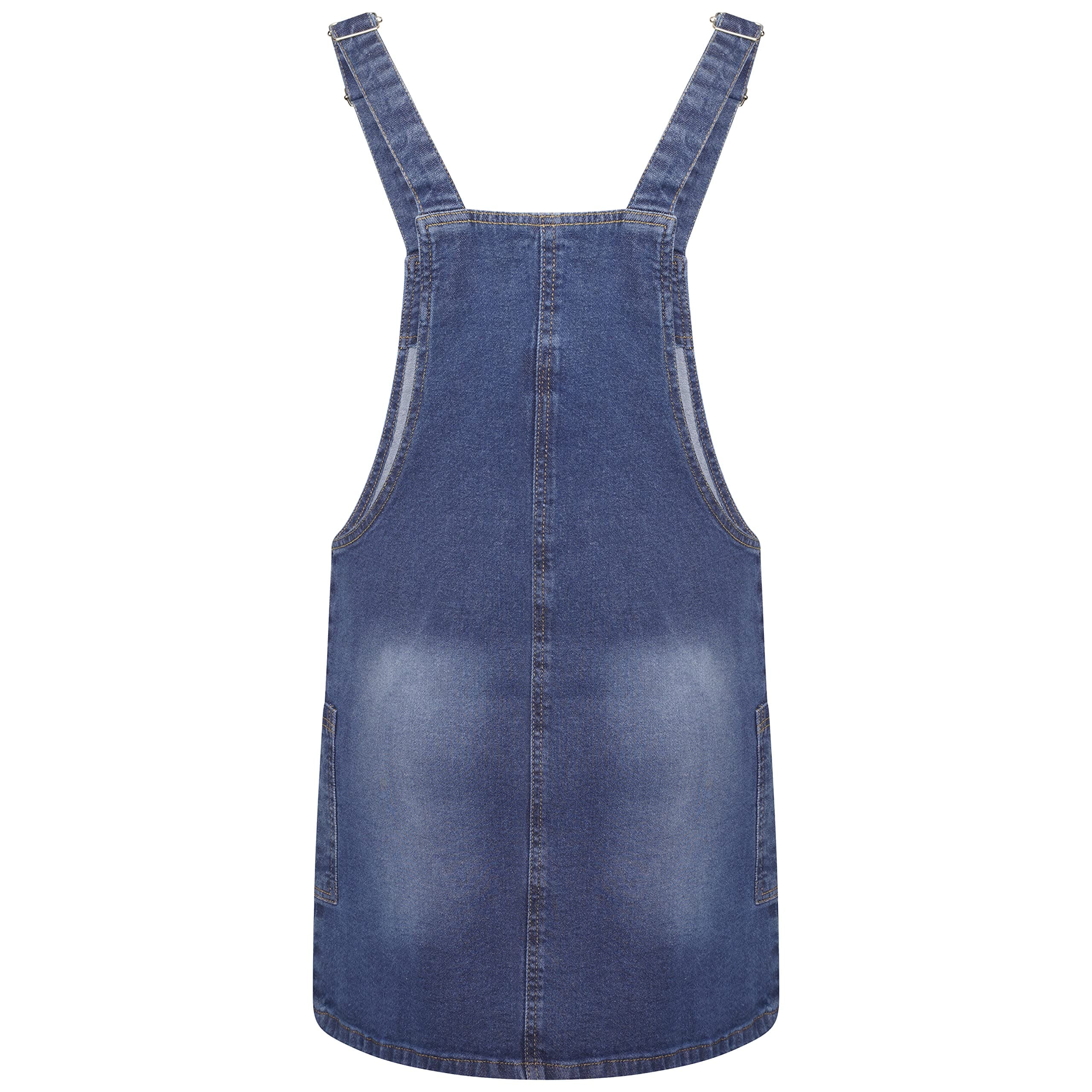 Women’s Plus Size Denim Dungarees Dress 10-20 | Clove Jeans
