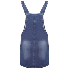 Women’s Plus Size Denim Dungarees Dress 10-20 | Clove Jeans
