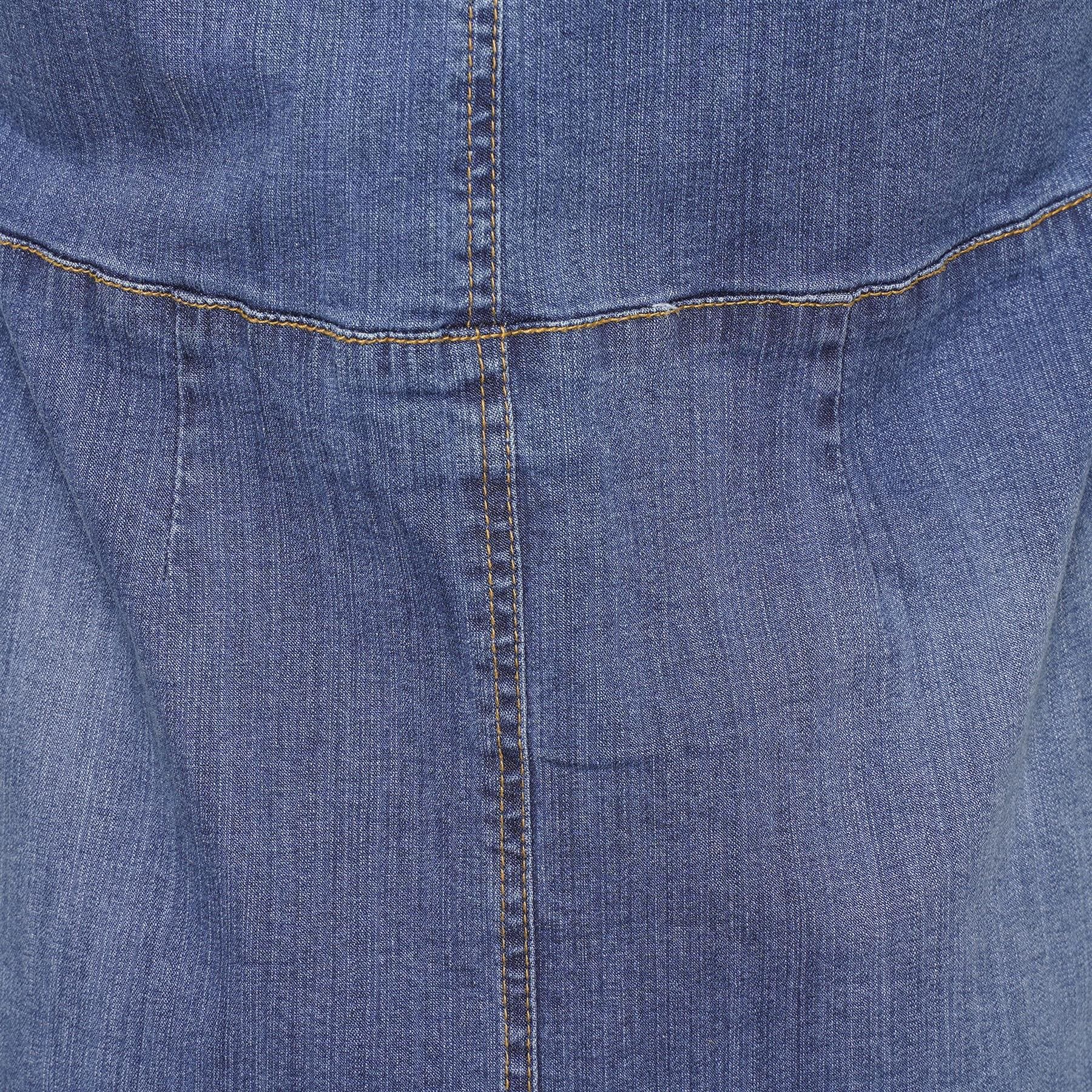 Women's Plus Size Denim Pinafore Skater Dress 14-24 | Clove Jeans