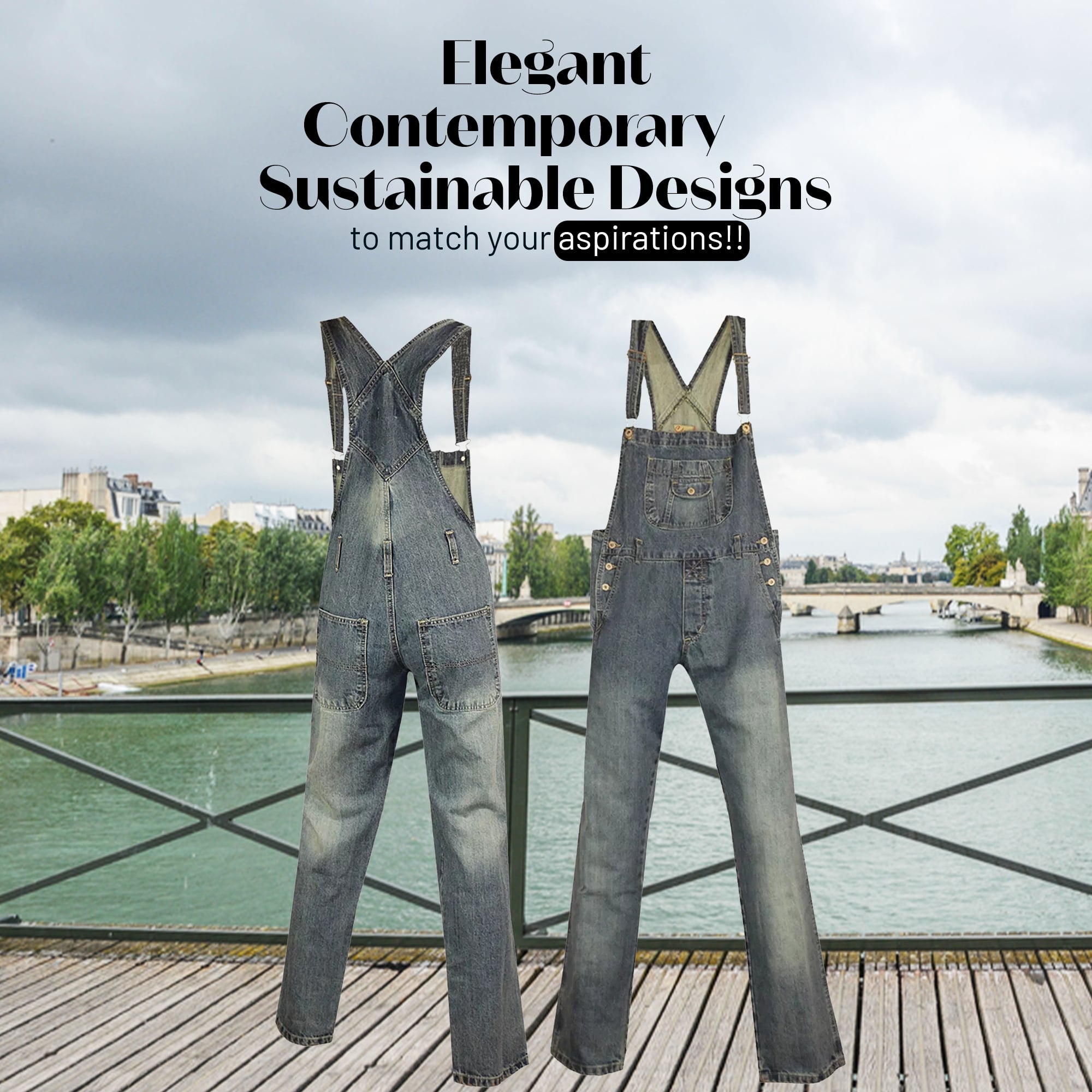 Women’s Straight Leg Blue Denim Dungarees, Plus Size | Clove Jeans