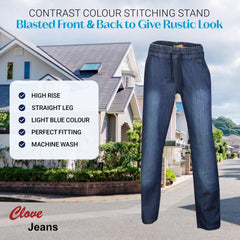 Women’s Straight Leg Cotton Denim Jeans UK 10–24 | Clove Jeans