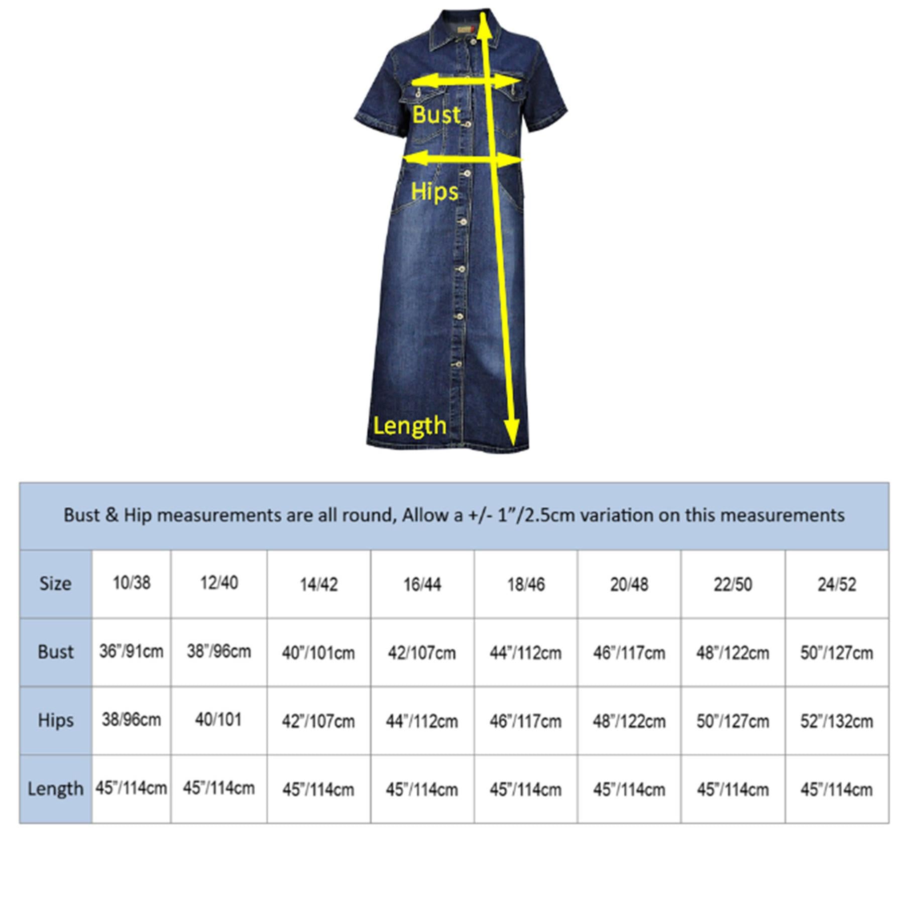 Women's Stretch Blue Denim A-Line Midi Dress | Clove Jeans