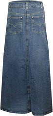 Women’s Stretch Denim A-Line Maxi Skirt, Plus Sizes | Clove Jeans
